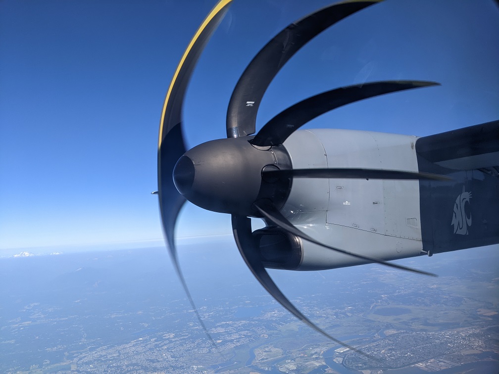 Propellor with rolling-shutter artifact